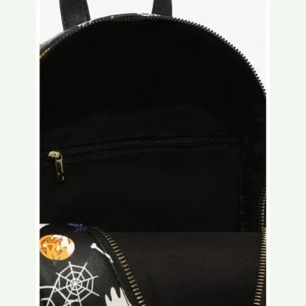 Her Universe Disney Mickey Mouse Halloween Skeleton Glow In The Dark Backpack - Picture 5 of 5